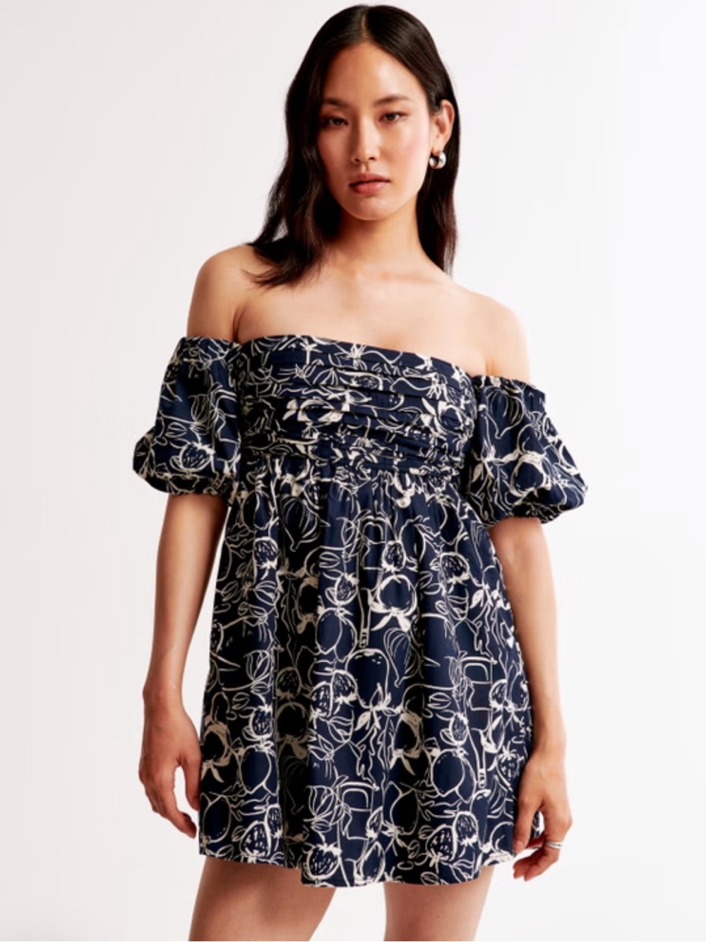 Abercrombie & Fitch Emerson Off-Shoulder Skort